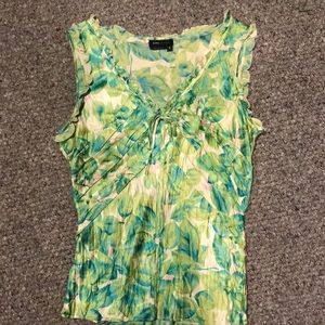BCBG Maxazaria sleeveless silk shirt, S